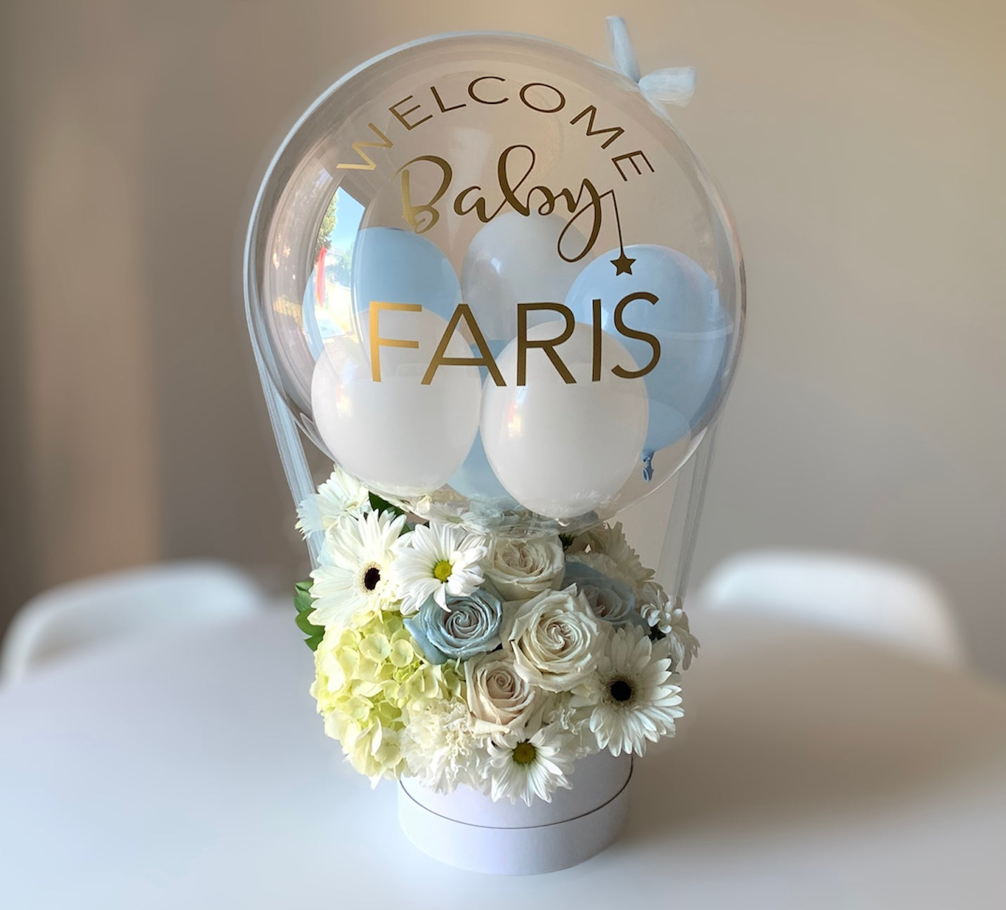 Flowers hot air balloon | flowers box